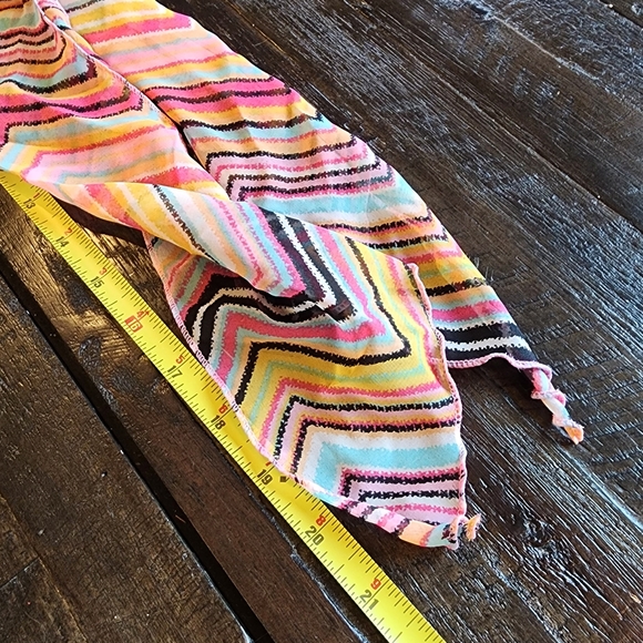 Vintage Scarf Chain Loop Belt Pink Yellow - Picture 6 of 6